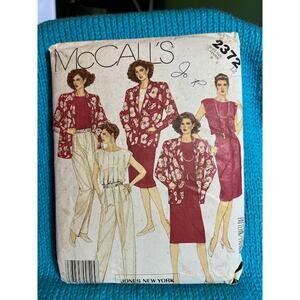 McCalls Sewing pattern 2372 blouse top skirt pants size 12